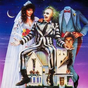Beetlejuice Halloween Costume Striped b&w